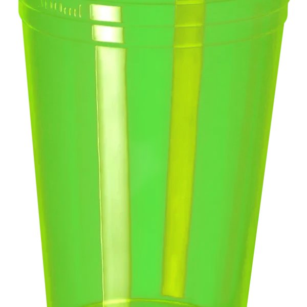 Vaso Neon Verde Lima x 25 Unidades