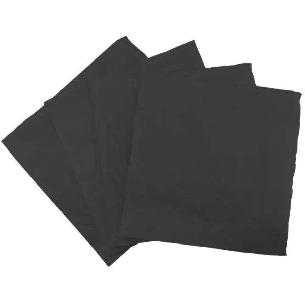 Servilletas Lisas Negra x 20 Unidades