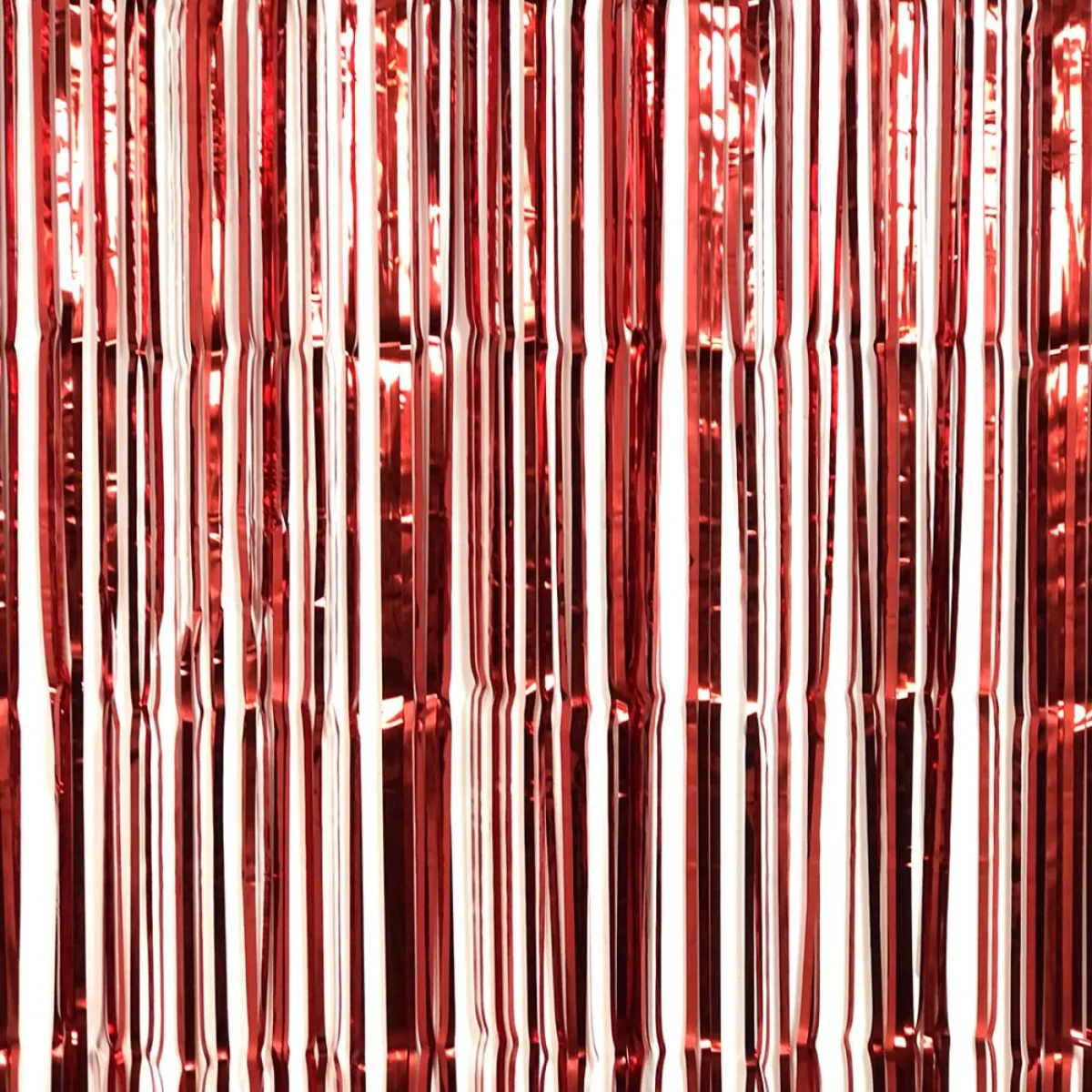 Cortina Metalizada 2x1m Color Roja