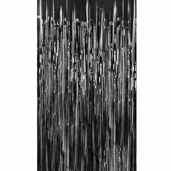 Cortina Metalizada 2x1m Color Negra