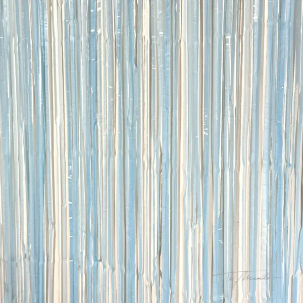 Cortina Colores Pasteles 2x1m Color Celeste