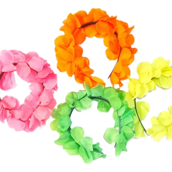 Cotillón Tiara Hawaiana Fluor - por unidad