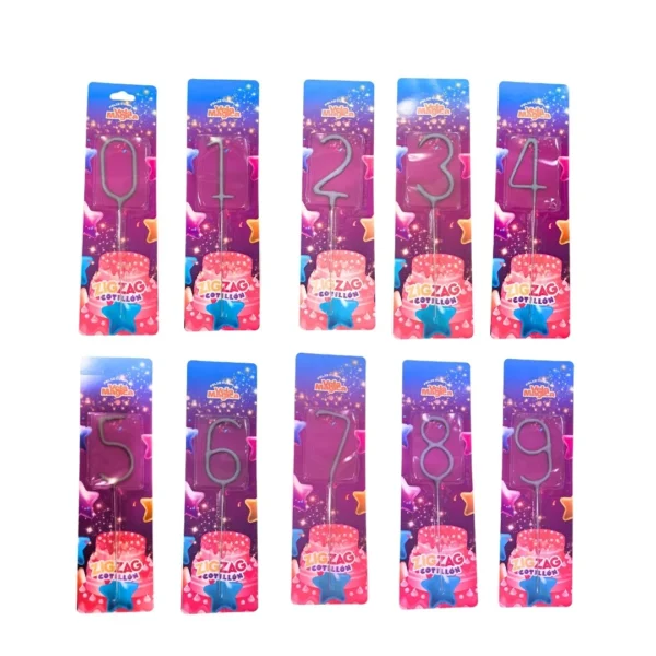 Vela Mágica de Números (0 al 9) - Unidad