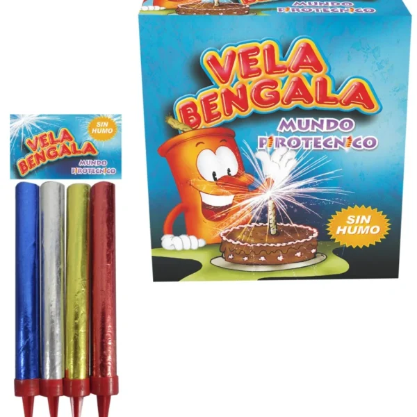 Velas Bengala de Colores 15 cm - Pack x4