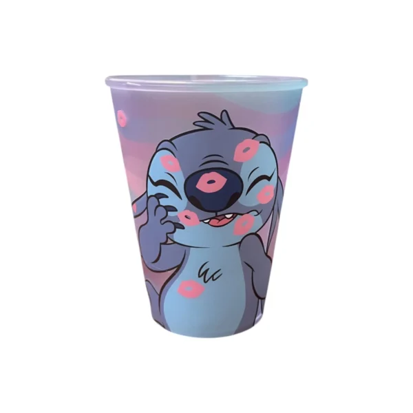 Vaso de Plástico Stitch Enamorado 280 ml