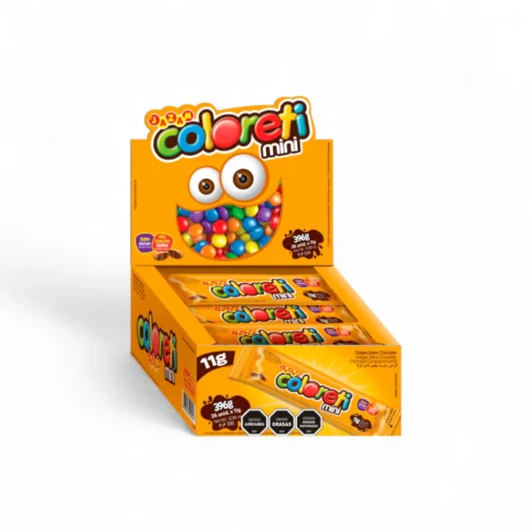 Mini Confite Coloreti Display x36 Unidades 11g