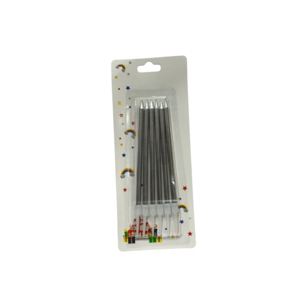 Velas Lisas Plateadas