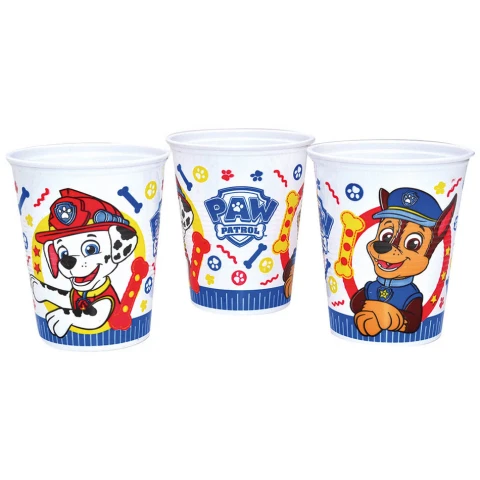 Vasos x8 uni Paw Patrol