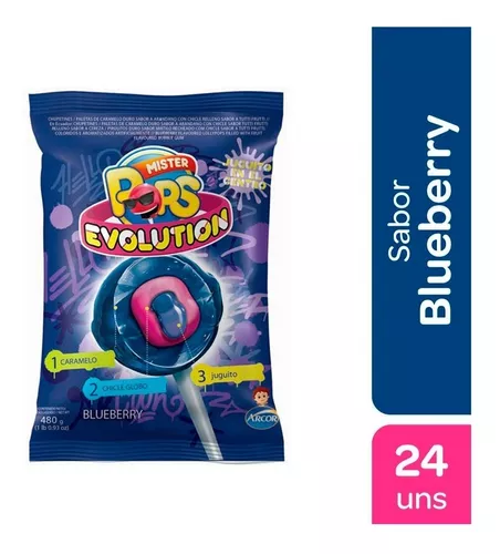Chupetin Mr Pops BlueBerry x 24 Unidades