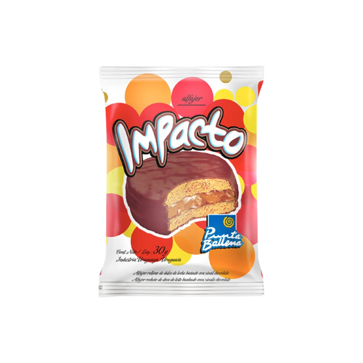 Alfajor IMPACTO Chocolate x16 unidades