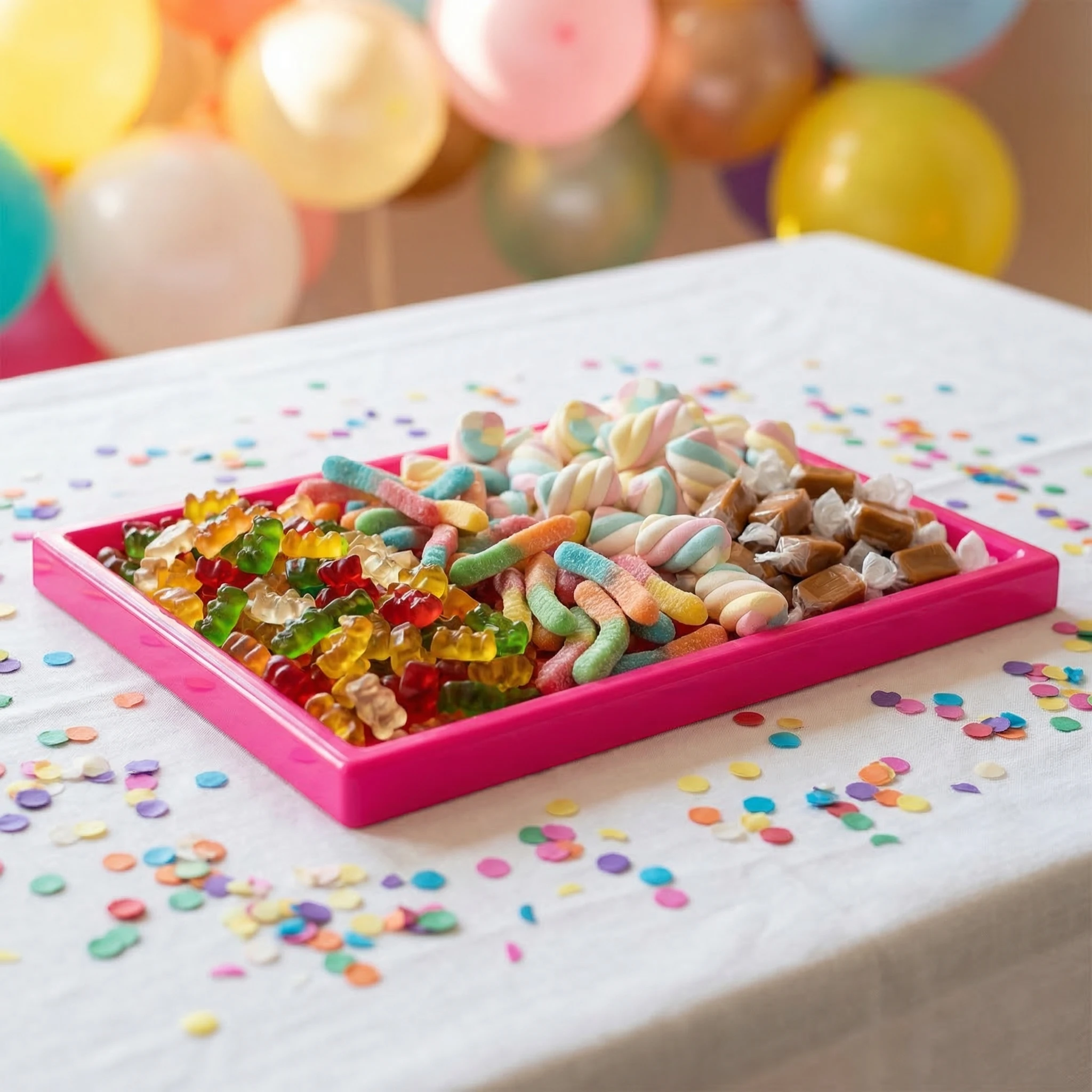 Bandeja Rectangular Dulces NEOPLAS 30x18cm – Fucsia