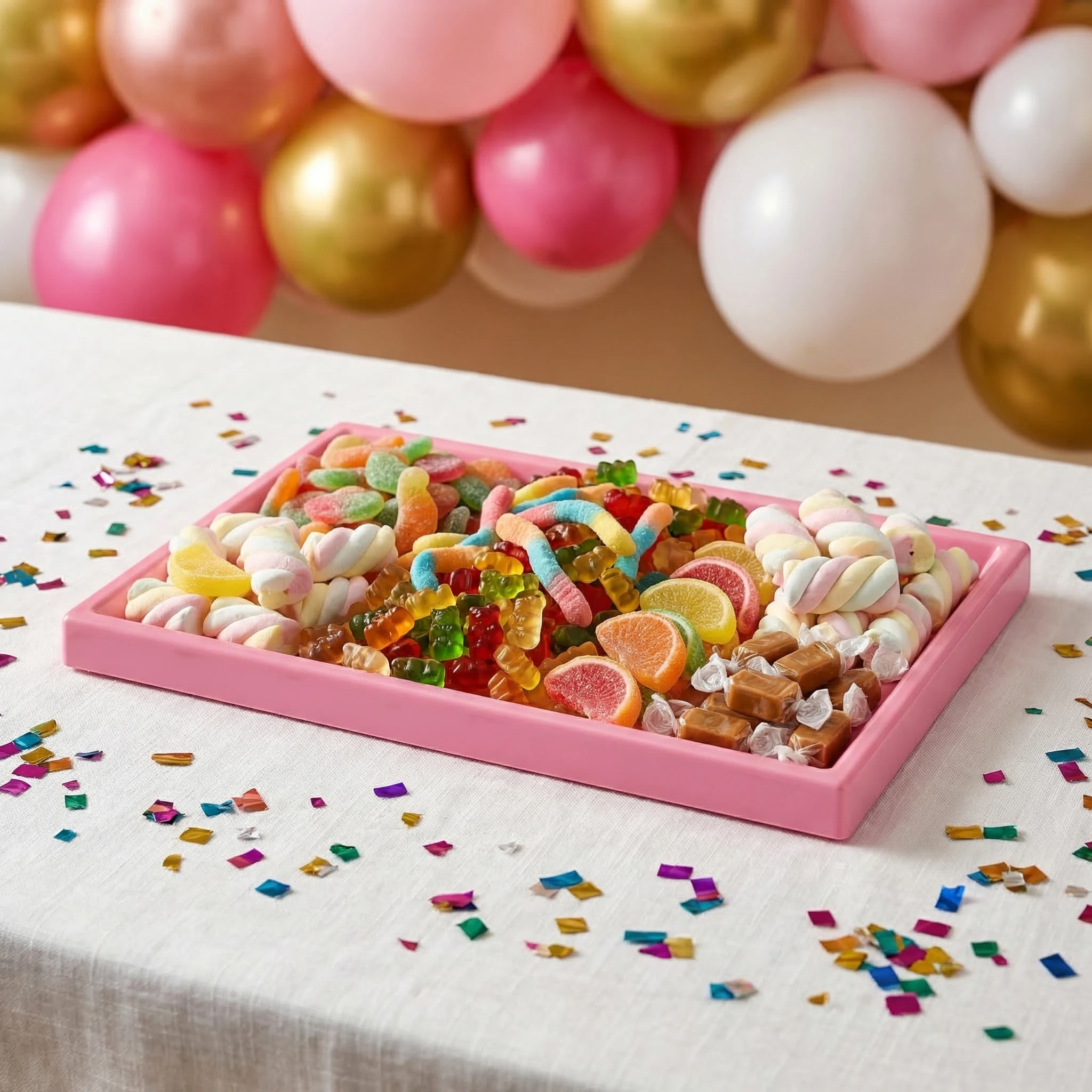 Bandeja Rectangular Dulces NEOPLAS 30x18cm – Rosa