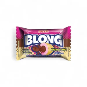 Chicle Peccin Blong Napolitano x40 – Caja de Chicles Rellenos - Imagen 2