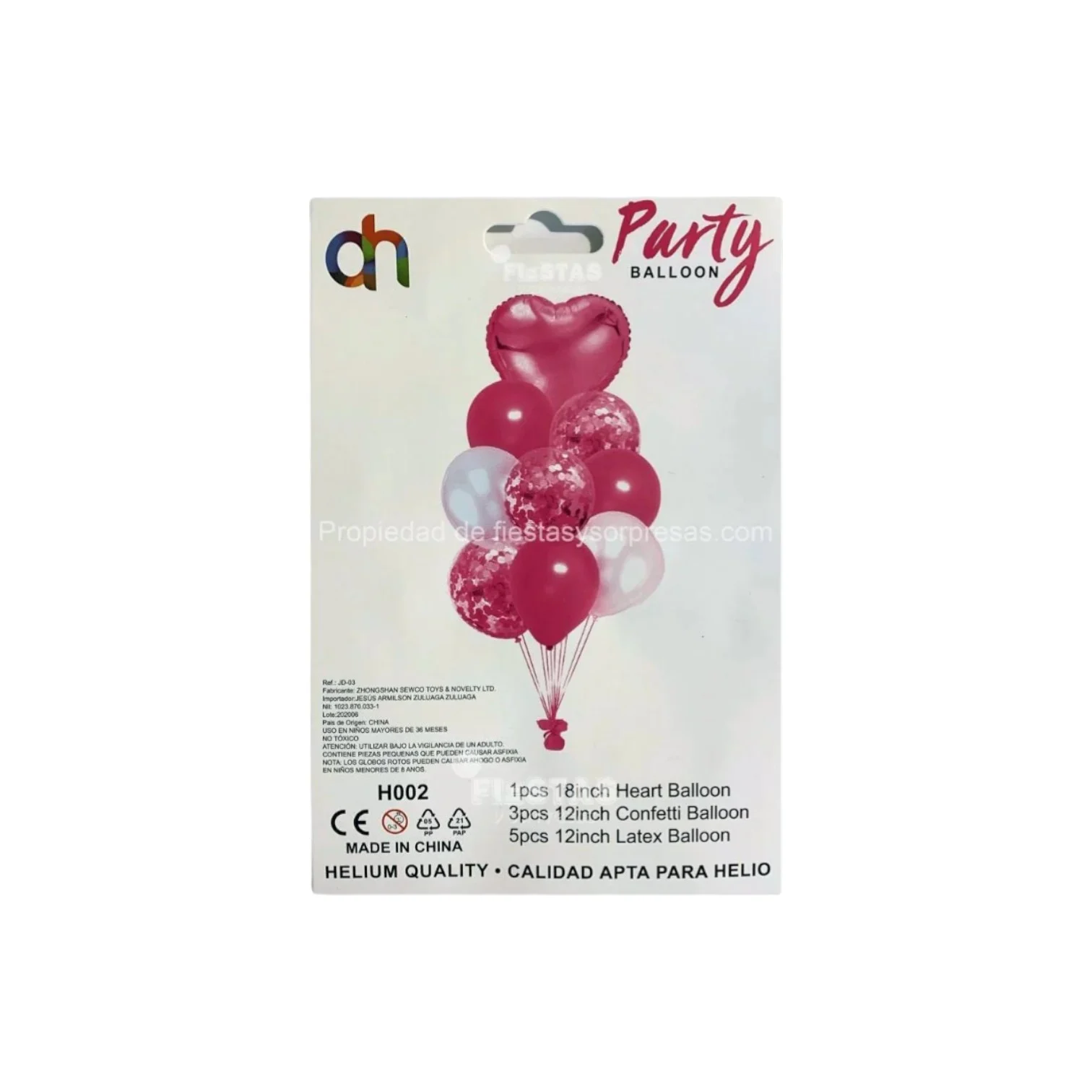 Set de Globos Fucsia – 9 Piezas