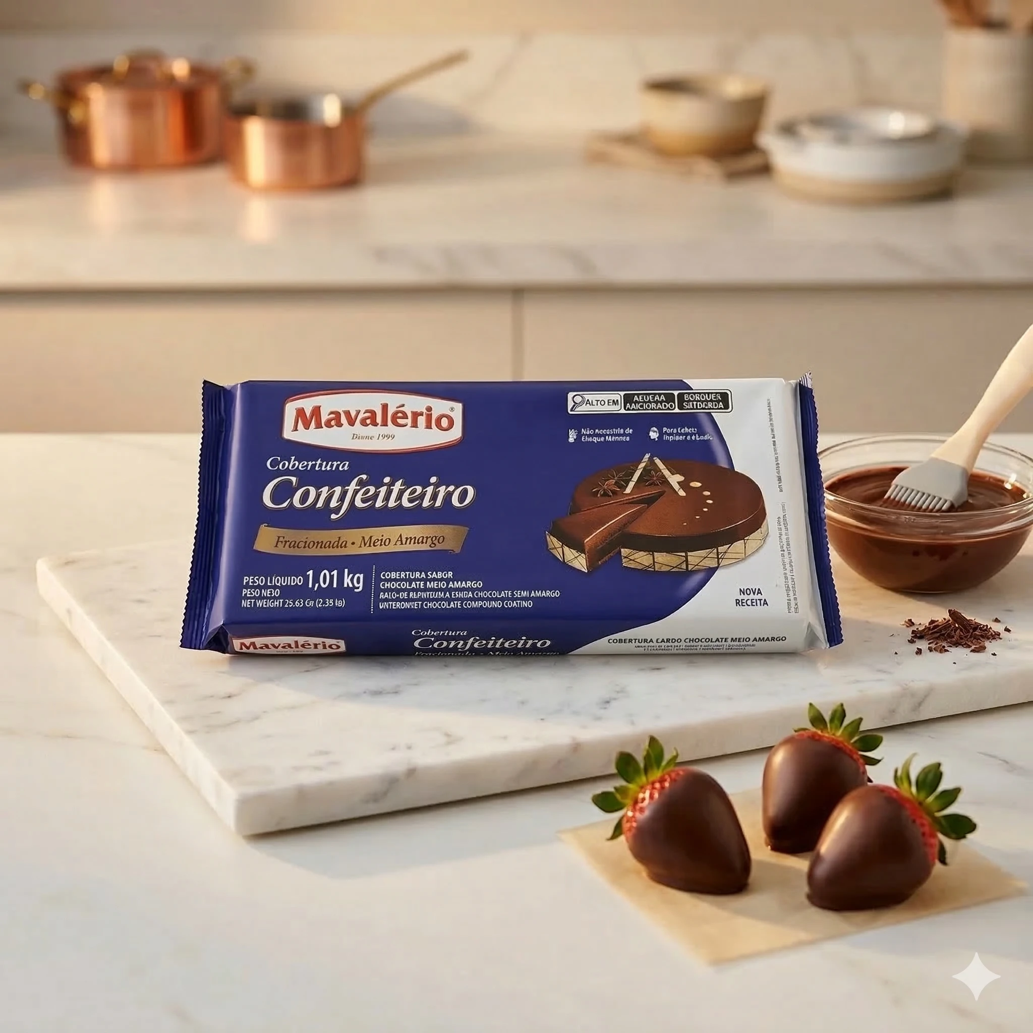 Chocolate Cobertura MAVALERIO 1kg – Con Leche