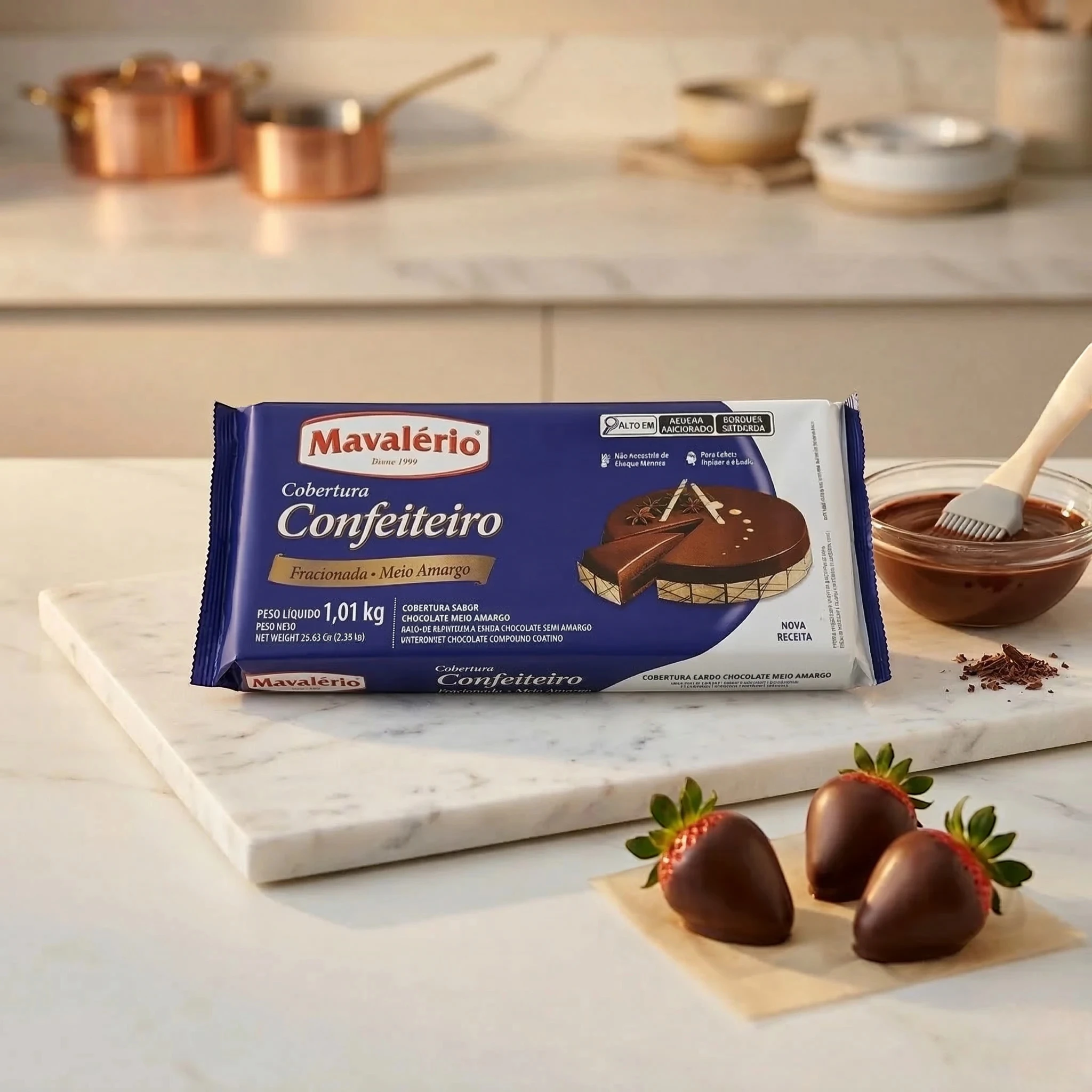 Chocolate Cobertura MAVALERIO 1kg – Con Leche
