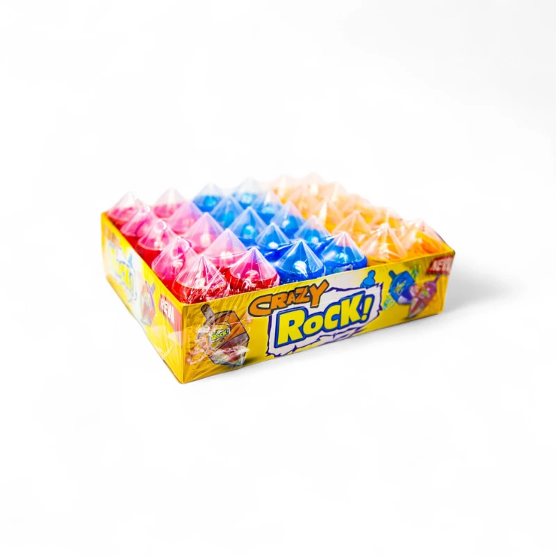 Chupetín Crazy Rock Pack x30 – Golosinas frutales divertidas