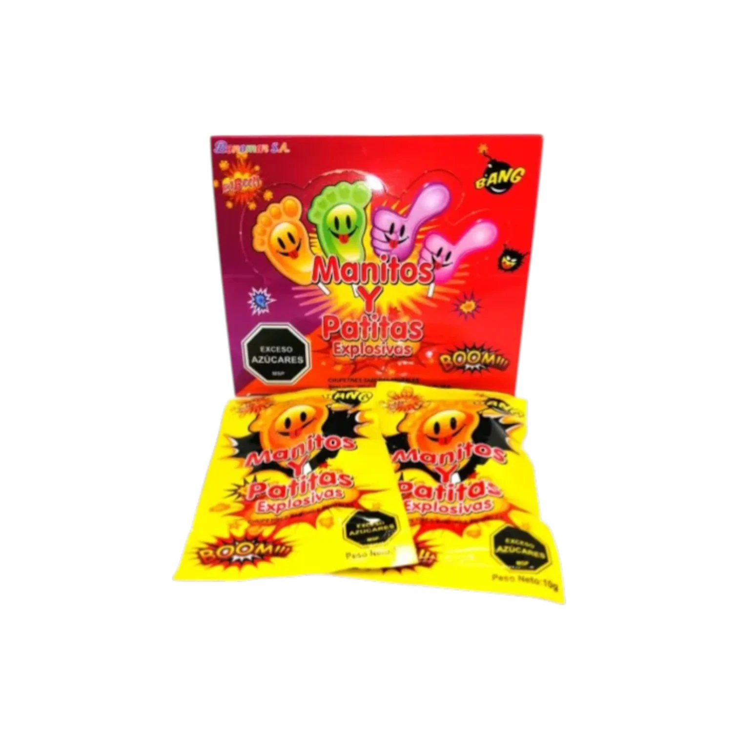 Chupetines Explosivos Patitas y Manitos x30
