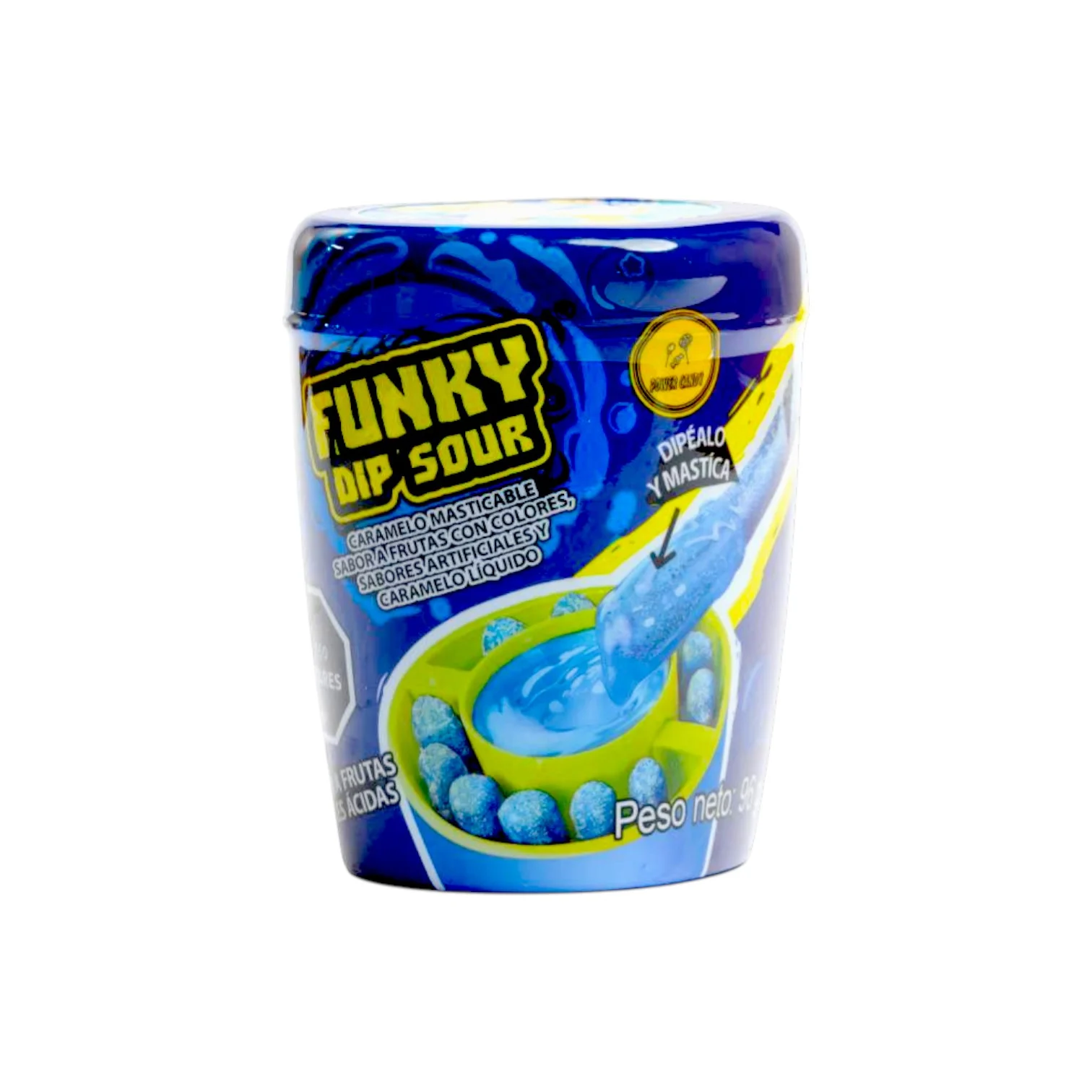 Display Funky Dip Sour x8 – Caramelo Masticable + Dip Ácido