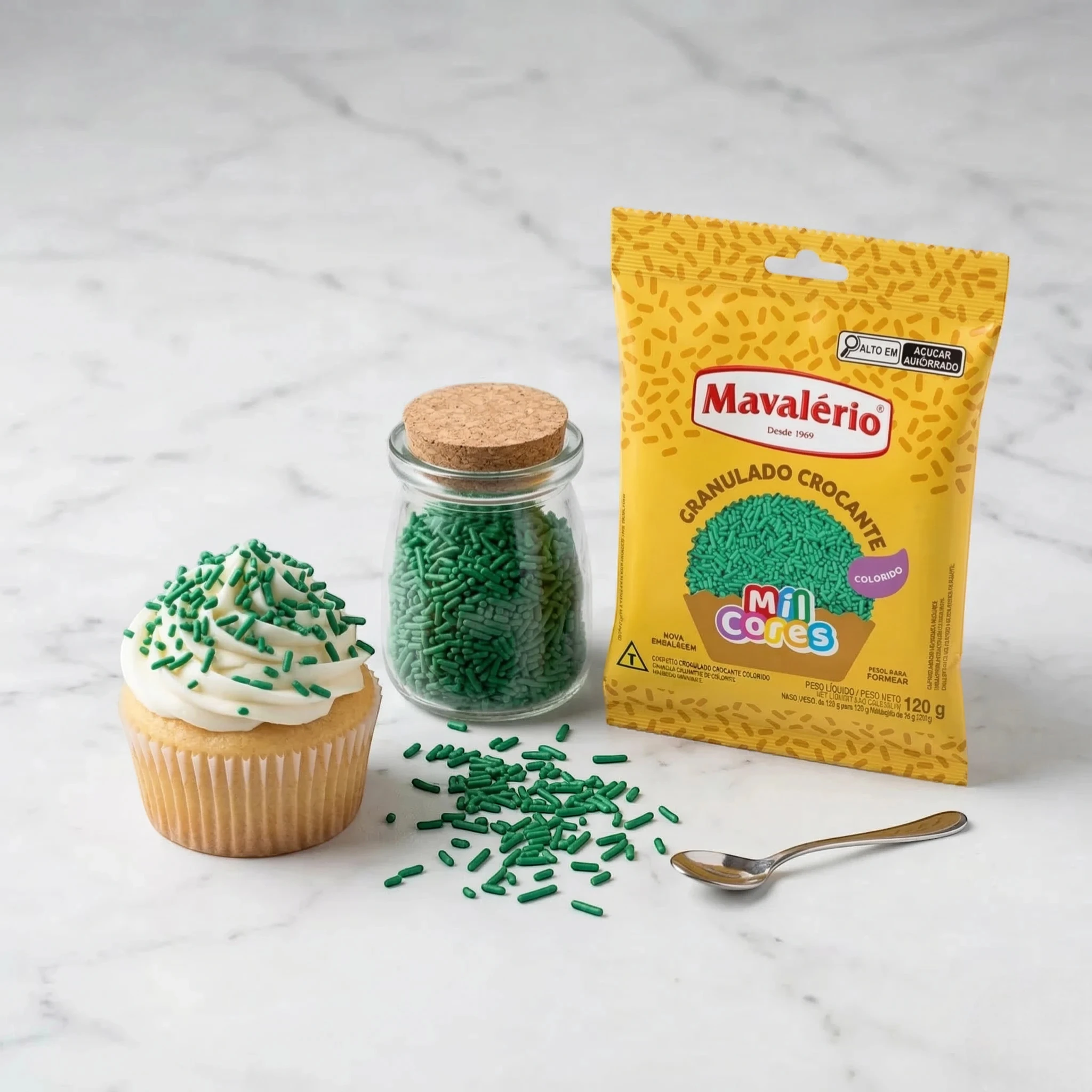 Granulado Crocante MAVALERIO 120g – Verde