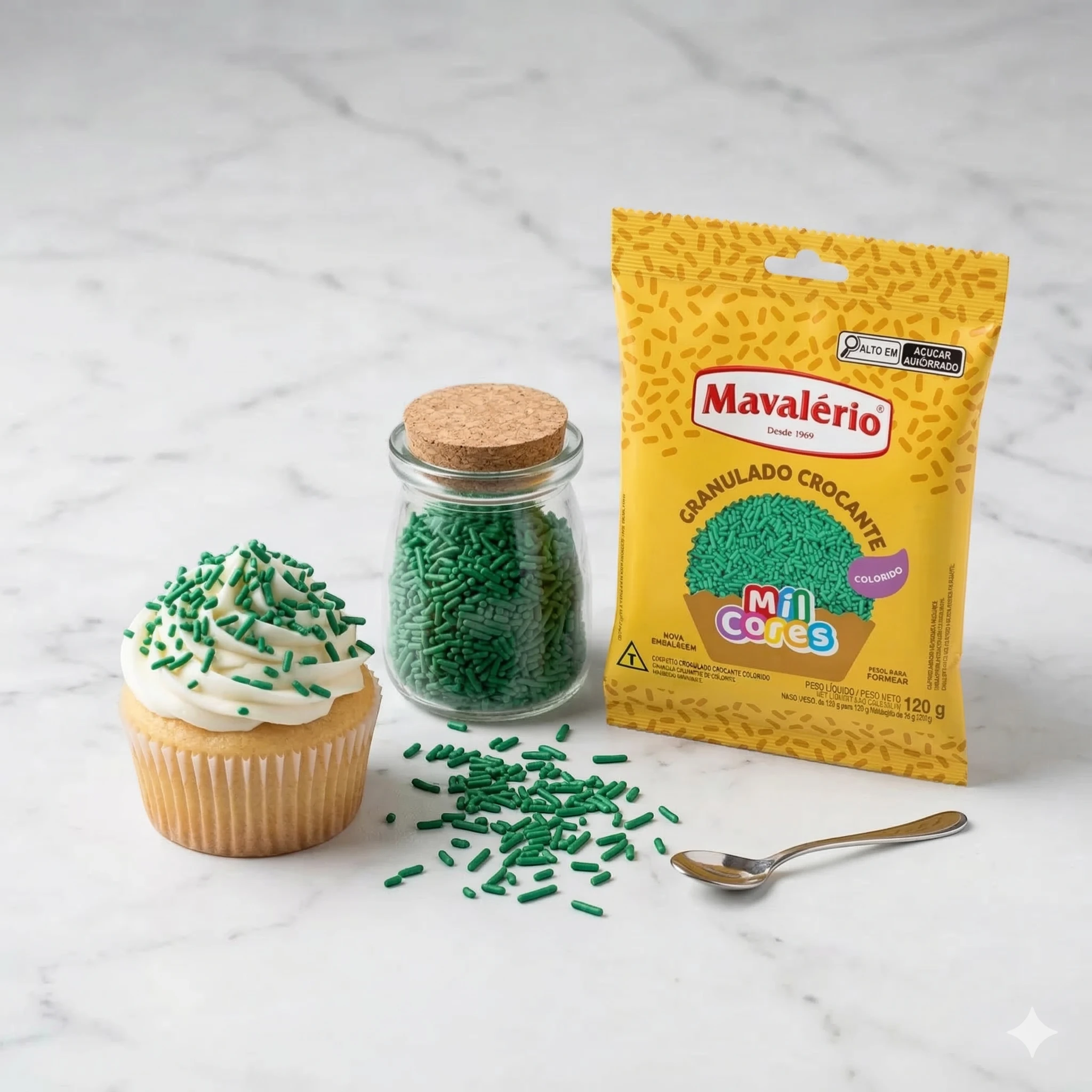Granulado Crocante MAVALERIO 120g – Verde