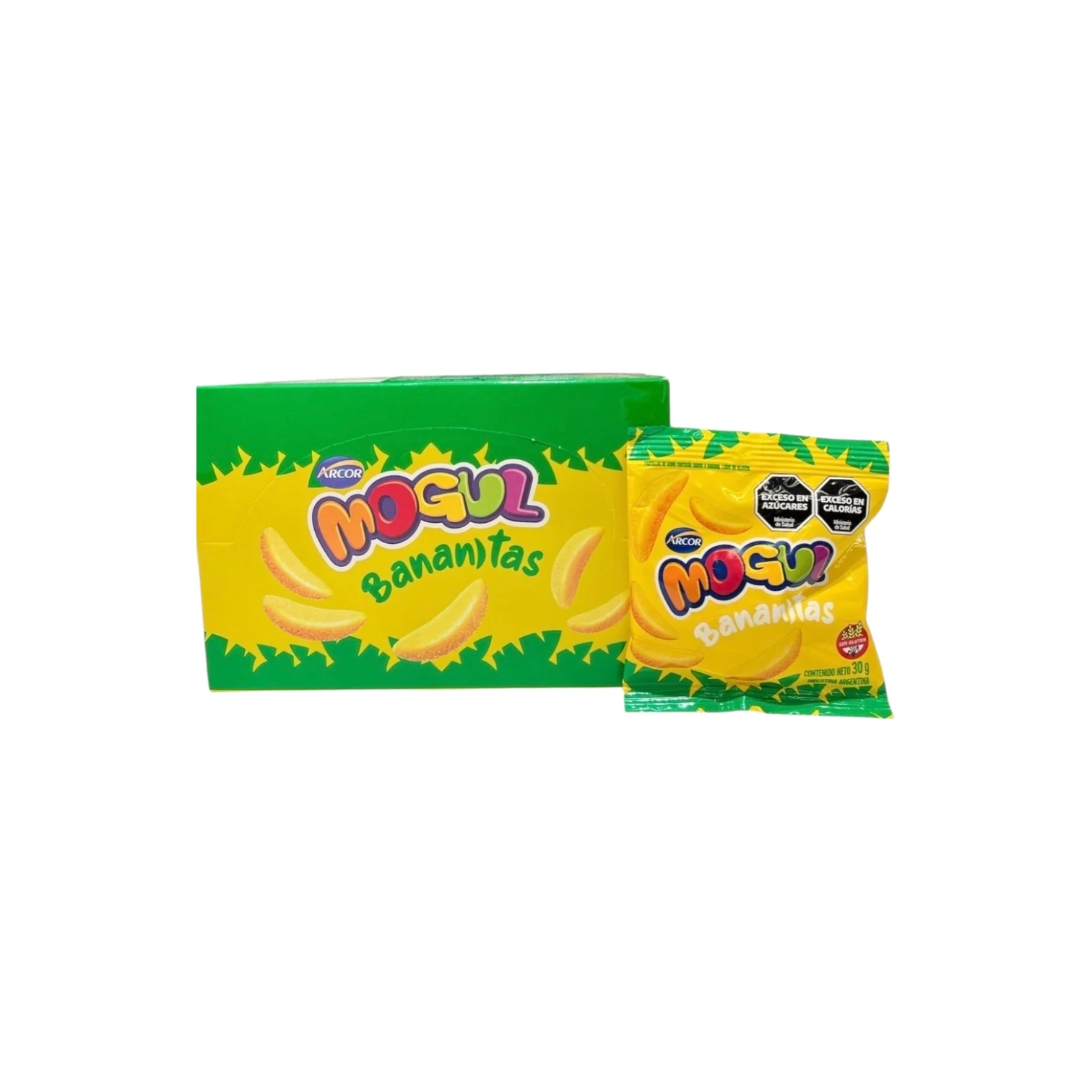 Mogul Bananitas 12x30g – Gomitas con Sabor a Banana