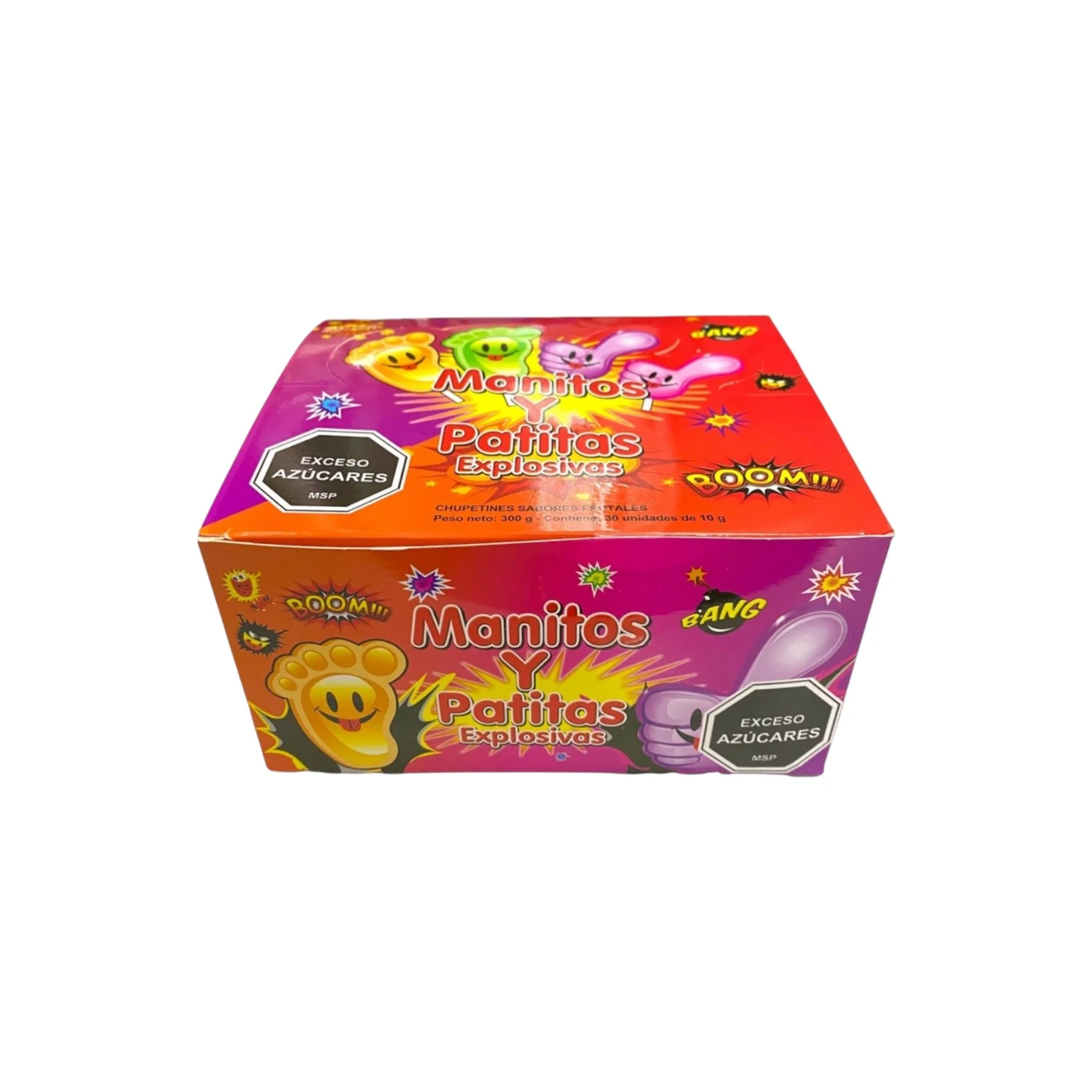 Chupetines Explosivos Patitas y Manitos x30