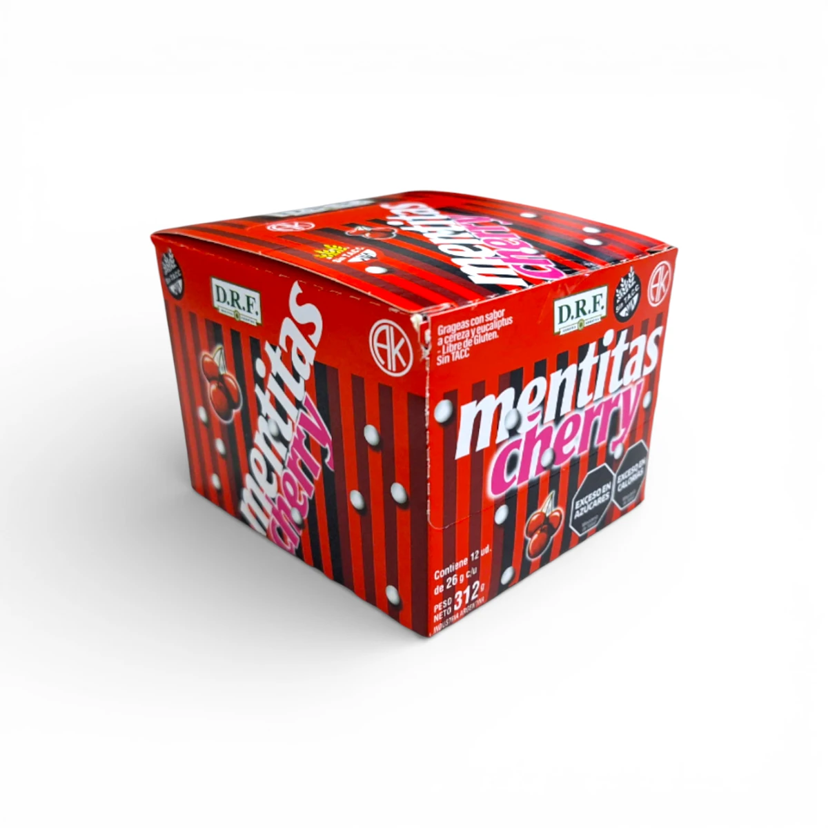 Pastillas Mentitas D.R.F Cherry x12u 26g