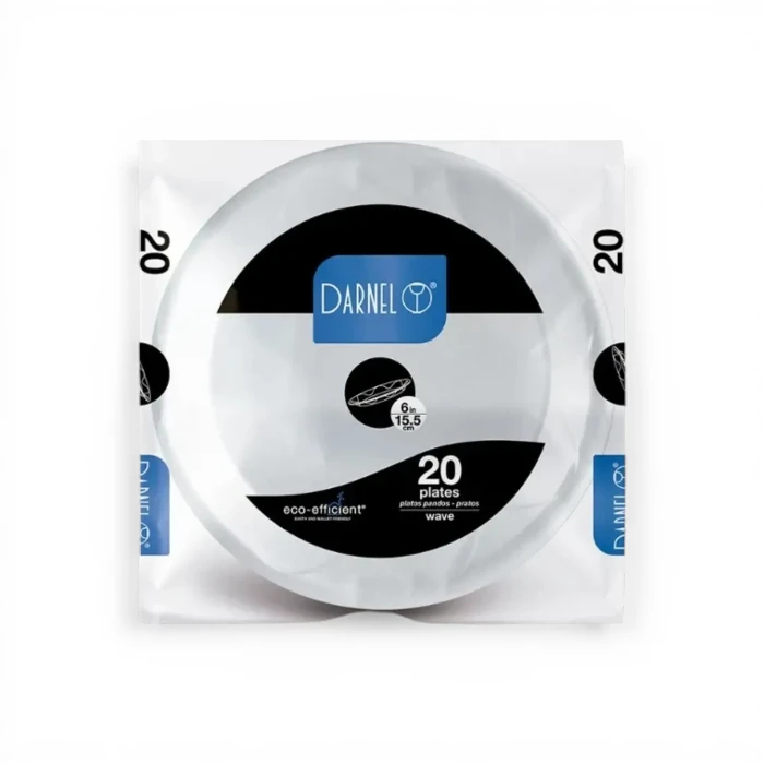 Plato Espuma Darnel Blanco 15,5 cm x10u