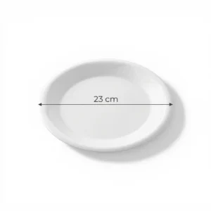 Plato Espuma Darnel Blanco 23 cm x10u - Imagen 2