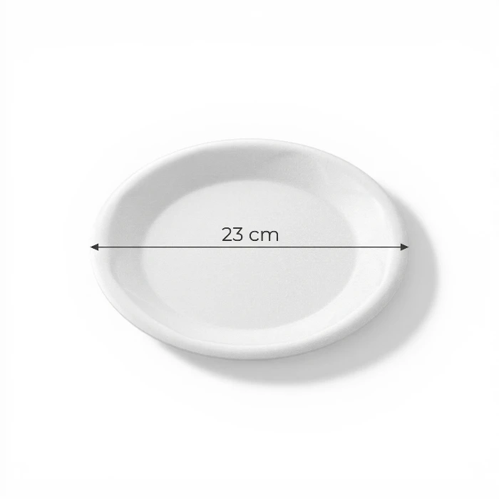 Plato Espuma Darnel Blanco 23 cm x10u