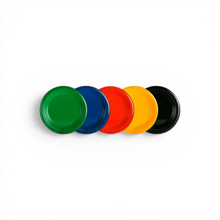 Platos de Colores Surtidos PSI Fiesta 15 cm x10u