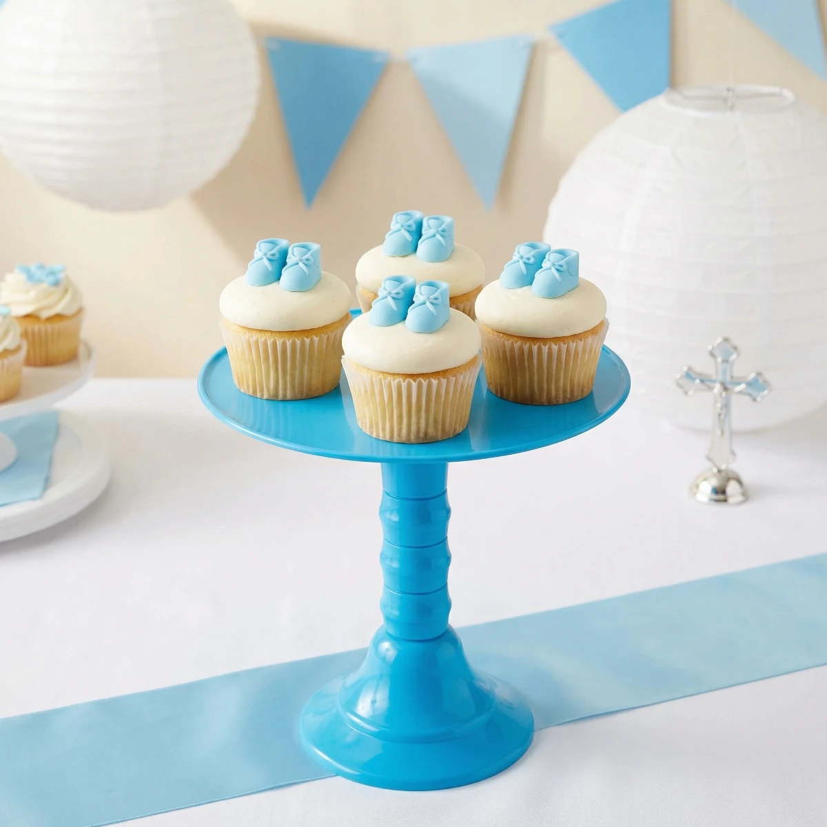 Soporte Regulable para Torta NEOPLAS 22 cm – Celeste
