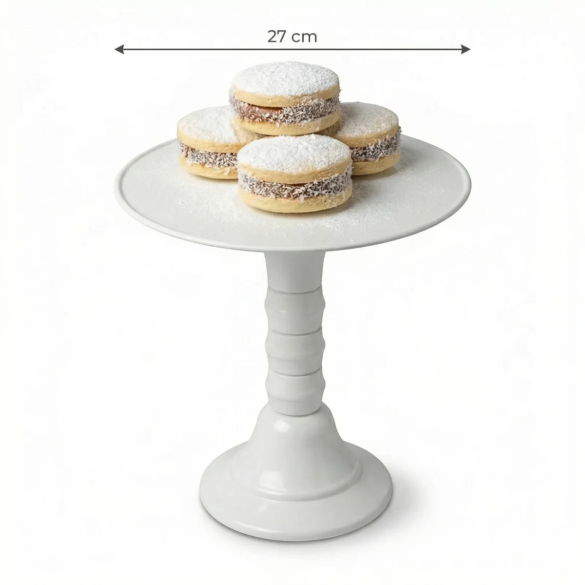 Soporte Regulable para Torta NEOPLAS 27 cm – Blanco