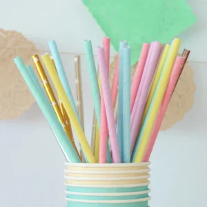 Sorbitos de papel x25 unidades color pastel - Imagen 2
