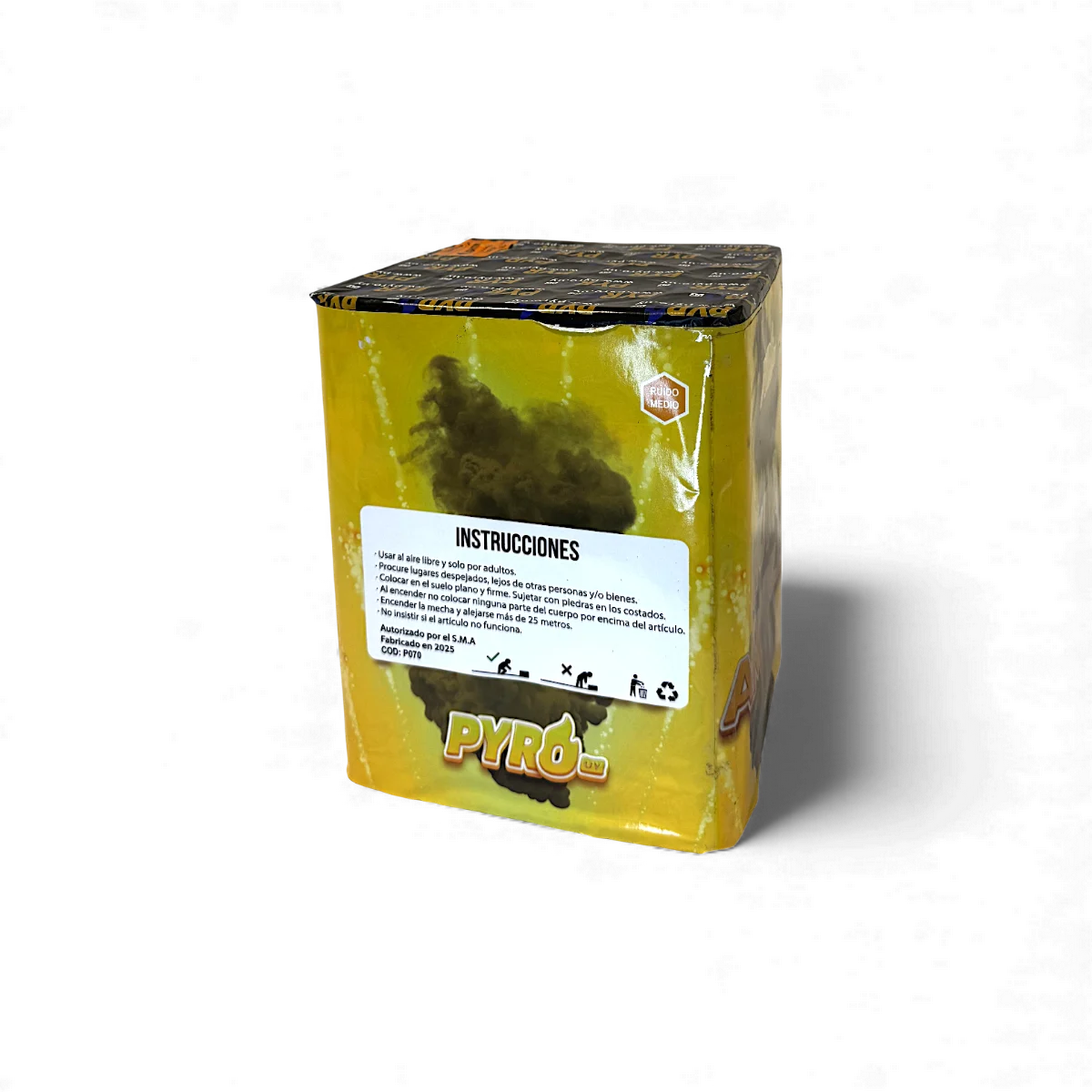 Torta Humo Amarilla 25 Tiros