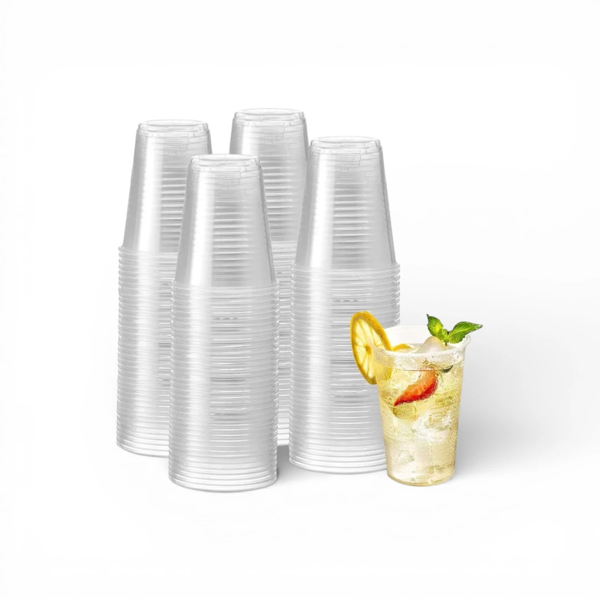 Vaso Descartable Transparente Copobras 300ml x100u