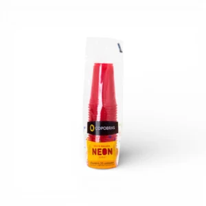 Vaso Fluo Neón Copobras 300ml x25u – Rojo - Imagen 3