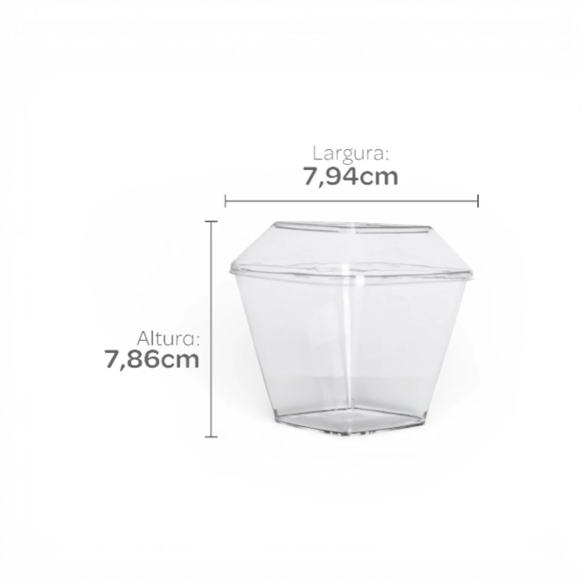 Vaso Pote con Tapa Strawplast 180ml x10u – Postre
